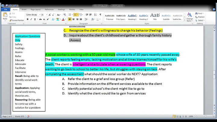 ASWB Masters/Clinical LCSW/LMSW Exam Practice Ques...