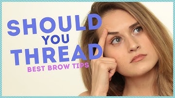 FIRST TIME THREADING MY EYEBROWS w/ ThatGibsonGirl