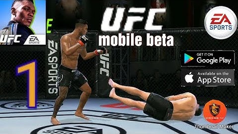 UFC beta ( early access) gameplay tutorial - part 1. Completing training. ( Android/ios)