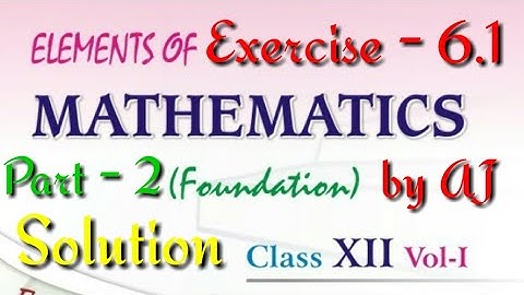 Exercise 6.1 Solution of Ques 7 to 12, 6th Chapter Continuity and Differentiability, 12th Elements