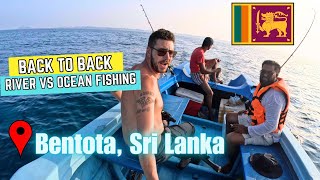 What species will I catch ? River vs Deep sea Fishing in SRI LANKA 🇱🇰🐠🐊🦐