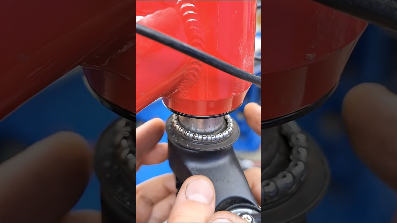 How to remove a bike suspension fork without losing the headset.