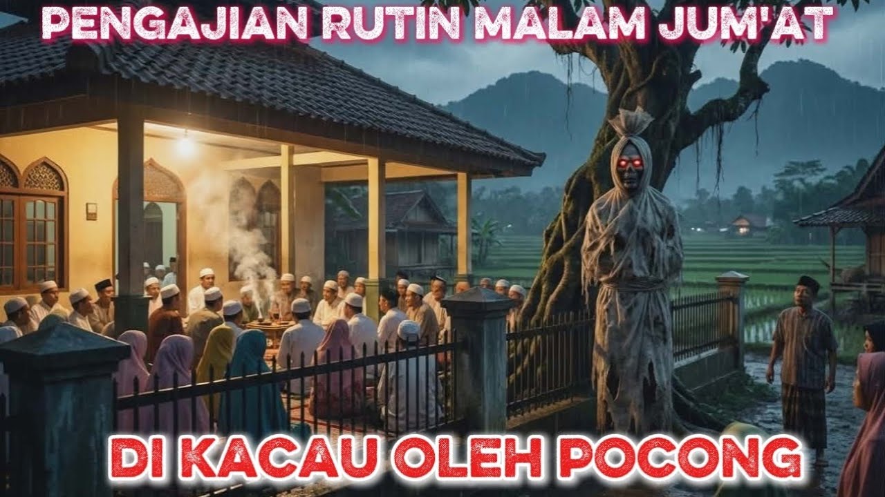 🛑 PENGAJIAN RUTIN MALAM JUM'AT ❗❗DI KACAU OLEH POCONG❗❗❗