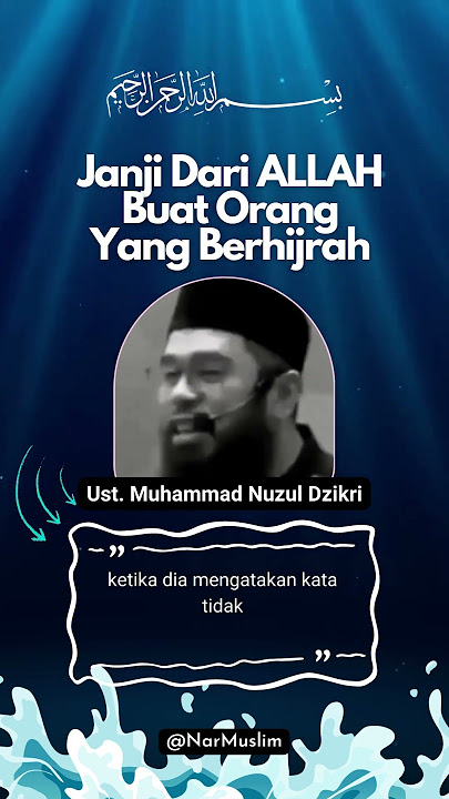 JANJI ALLAH BAGI YANG BERHIJRAH #shorts #janjiallah #hijrah