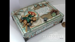 Authentique Sea Maiden Treasure/Keepsake Box with Tutorial by Pam Bray