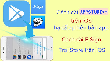 Cách cài E-Sign, TrollStore, Appstore++ hạ cấp phiên bản ứng dụng trên iOS @hadu75tv 