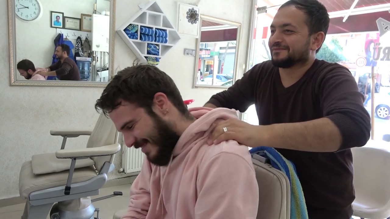 TURKISH BARBER HEAD MASSAGE•FACE MASSAGE•BACK MASSAGE ASMR MASSAGE 337 YouTube