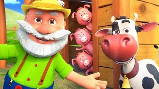 Video thumbnail of "El Viejo MacDonald Tenía Una Granja (Nueva Versión) - Canciones Infantiles | El Reino Infantil"