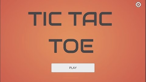 Unity Tutorial: 2player Tictactoe basics