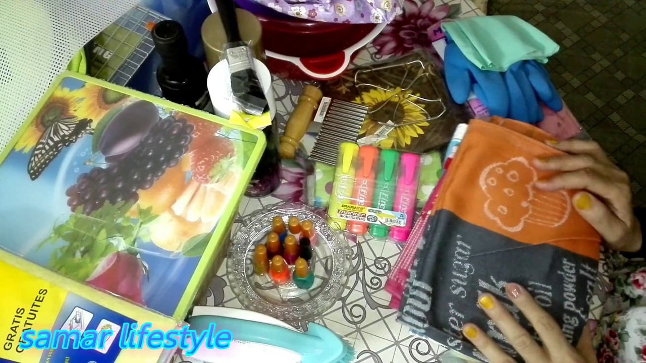 مشتريات للمطبخ رخيصه/للأشغال اليدويه / شنطة عمليه ورخيصه للرحلات #samar_lifestyle