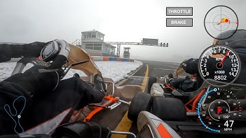 Clay Pigeon Raceway - Crash - 1 Dec 23 - Rotax 2 Stroke Karting - GoPro Hero10 4k50fps - Dashware