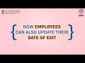 How to update date of exit