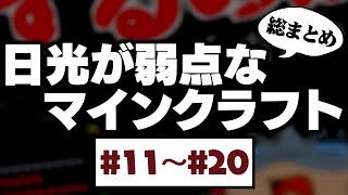 〔Minecraft〕日光が弱点なマインクラフト - 総まとめ② (#11~20) 〔ゆっくり実況〕