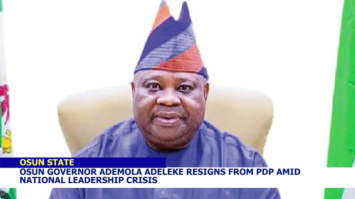 Osun Governor, Ademola Adeleke Resigns from PDP Amid National Leadership Crisis