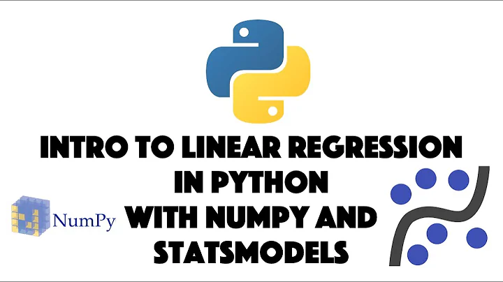 Introduction to linear regression in Python with Numpy and statsmodels