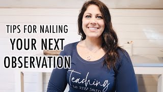 Nailing Your Next Teacher Evaluation
