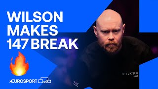 Gary Wilson hits maximum 147 break at 2024 Welsh Open 🔥😮‍💨 | Eurosport Snooker