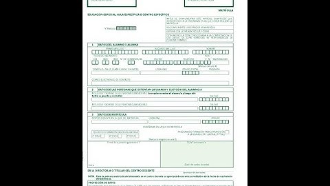 PASO 1: Impreso Matricula