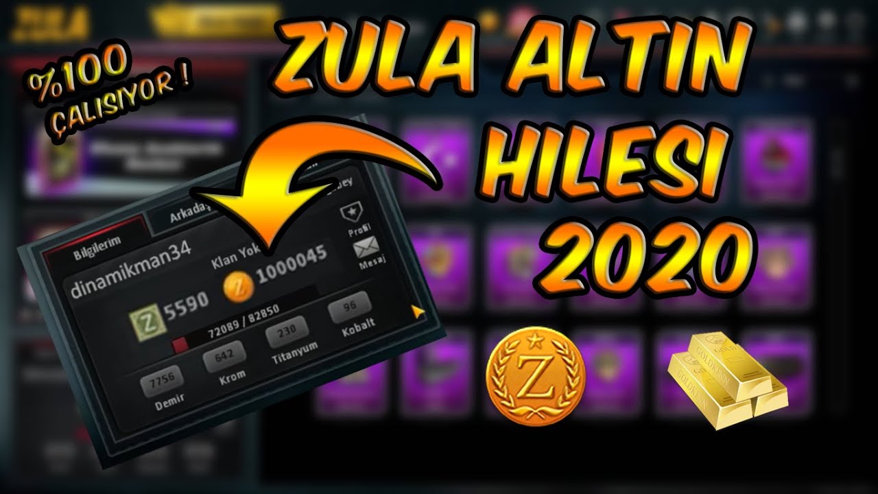 ZULA ALTIN HİLESİ 2020 - (KANITLI GÜNCEL ZULA ZA HİLESİ %100 ÇALIŞIR)