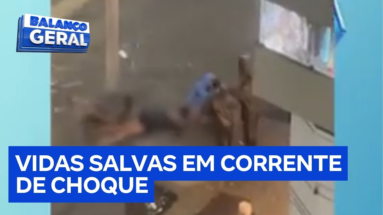 Homem salva turista e locais de descarga elétrica mortal