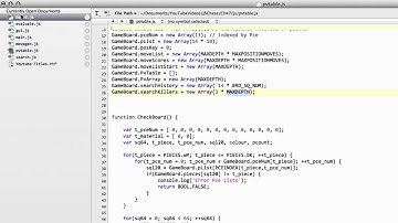 Programming A Chess Engine In Pure Javascript Part 47 - Search Implementation #7 - It searches