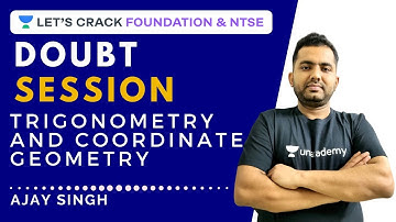 Doubt Session | Trigonometry and Coordinate Geometry | Mathematics | NTSE Stage 2 Course