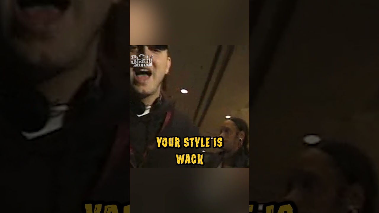 RARE Eminem clip warming up for the Rap Olympics in Los Angeles (1997)