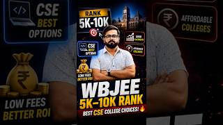 Top CSE Colleges for 5-10K WBJEE Rank: Low Fees High Placement Colleges, ROI Guide