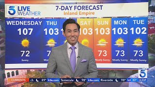 Temperatures in Southern California begin to climb again