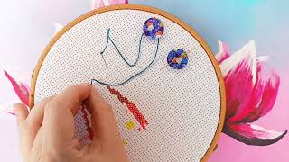 Cross stitch counter Thread hopper - new game changer for embroidery dariamakes screenshot 5