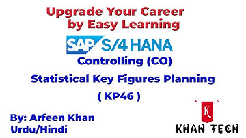 How to Create SAP-CO-Period Planning: Plan Statistical Key Figures (Urdu/Hindi)