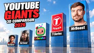 Full Richest Creators & YouTube Giants in 2026 | 3D Comparison Update