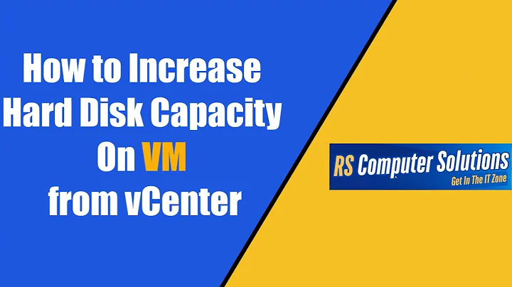 How to Increase Hard disk capacity on VM from vCenter.