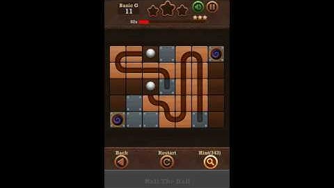 Roll The Ball Slide Puzzle 2 - Basic G Level 11 Walkthrough