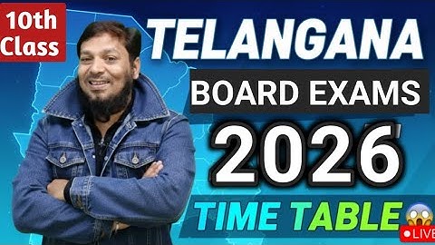 🔥BREKING NEWS | TS 10th Class BOARD EXAMS -2026 | TIME -TABLE Released..| Date & Timing..