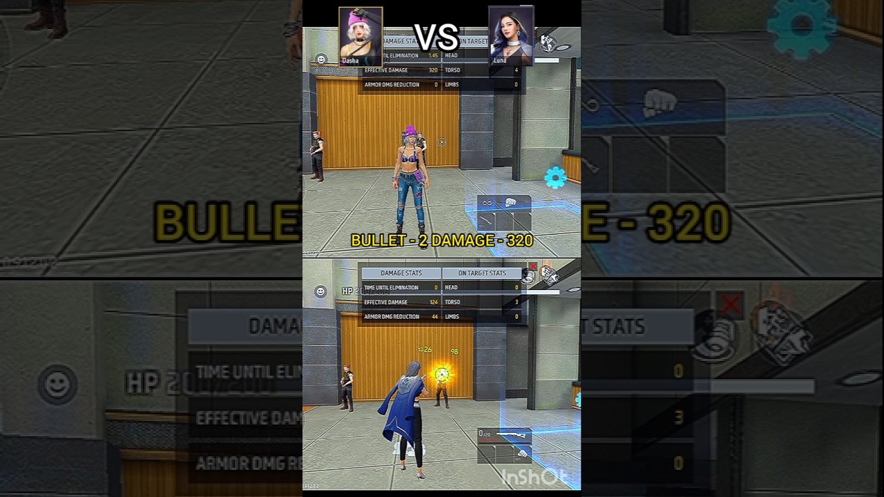 Dasha vs Luna 🔥😱 m590 ability 