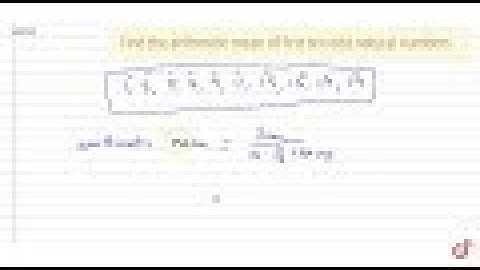 Find the arithmetic mean of first ten odd natural    numbers