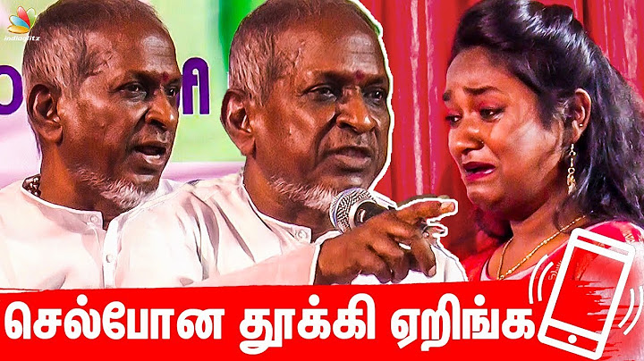Throw Away Your Phones : Illayaraja Emotional Moment with Students | Chellamal College Women's day