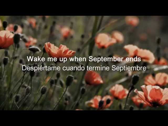 Green Day Wake Me Up When September Ends Subtitulada Español Inglés class=