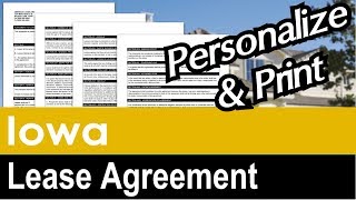 Details Iowa Lease Agreement for Rental Property News