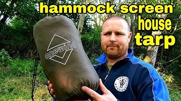 Reviewing a onewind hammock screen house tarp Mosquito net. onewind hammock equipment