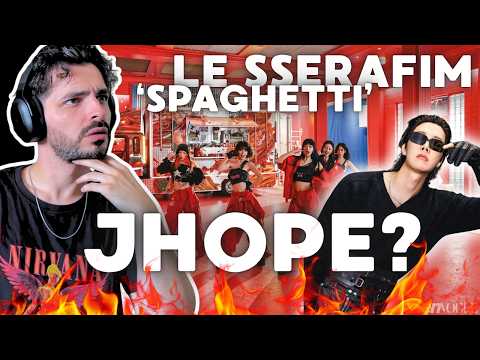 LE SSERAFIM (르세라핌) 'SPAGHETTI (feat. j-hope of BTS)' OFFICIAL MV || KPOP REACT