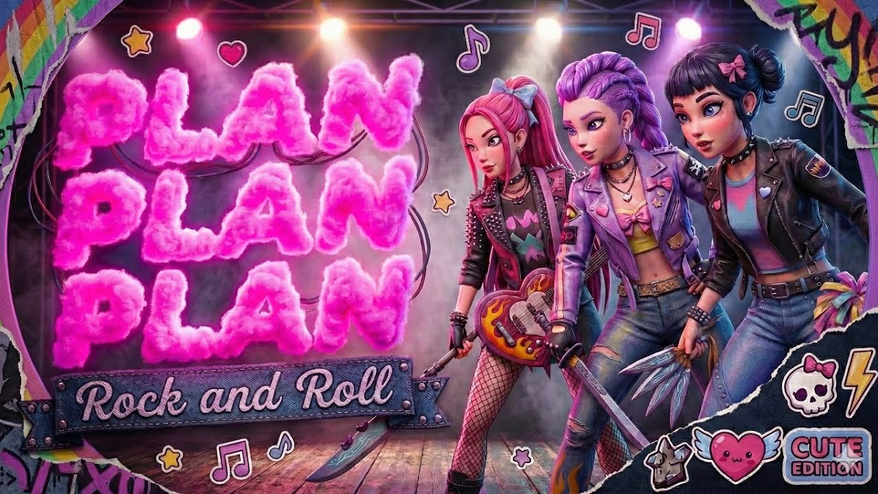 Huntrix cantan PLAN PLAN PLAN versión ROCK AND ROLL en español