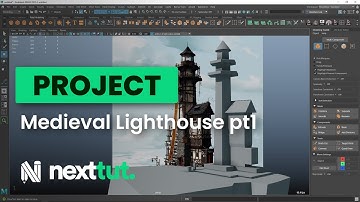 Maya Environment Modelling Tutorial | Medieval Lighthouse Part 01