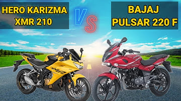 Hero Karizma xmr 210 vs Bajaj pulsar 220 f comparison video #bike