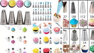 How to use different cake nozzles/Cake decorating tips & tricks/ Cake decorating ideas for beginners