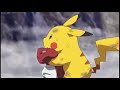 Pikachu cries in the death of ash in the movie i choose you