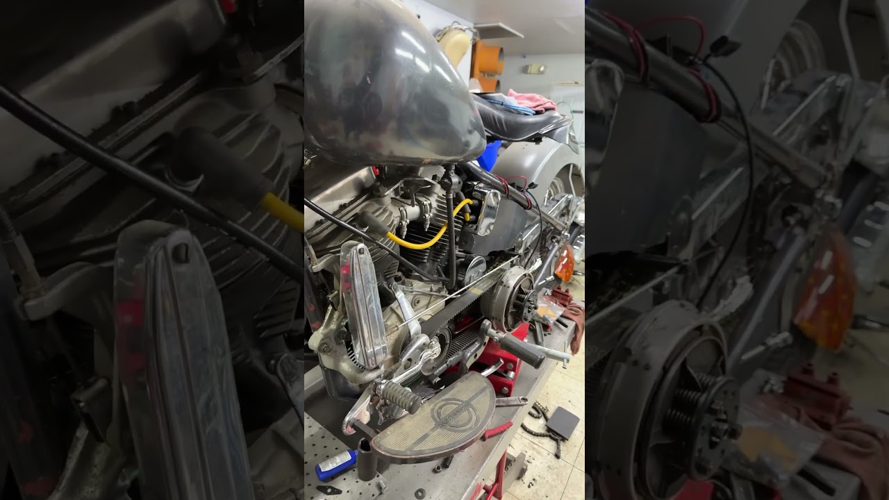 Harley Panhead Mousetrap Setup #harleydavidson #panhead #clutch