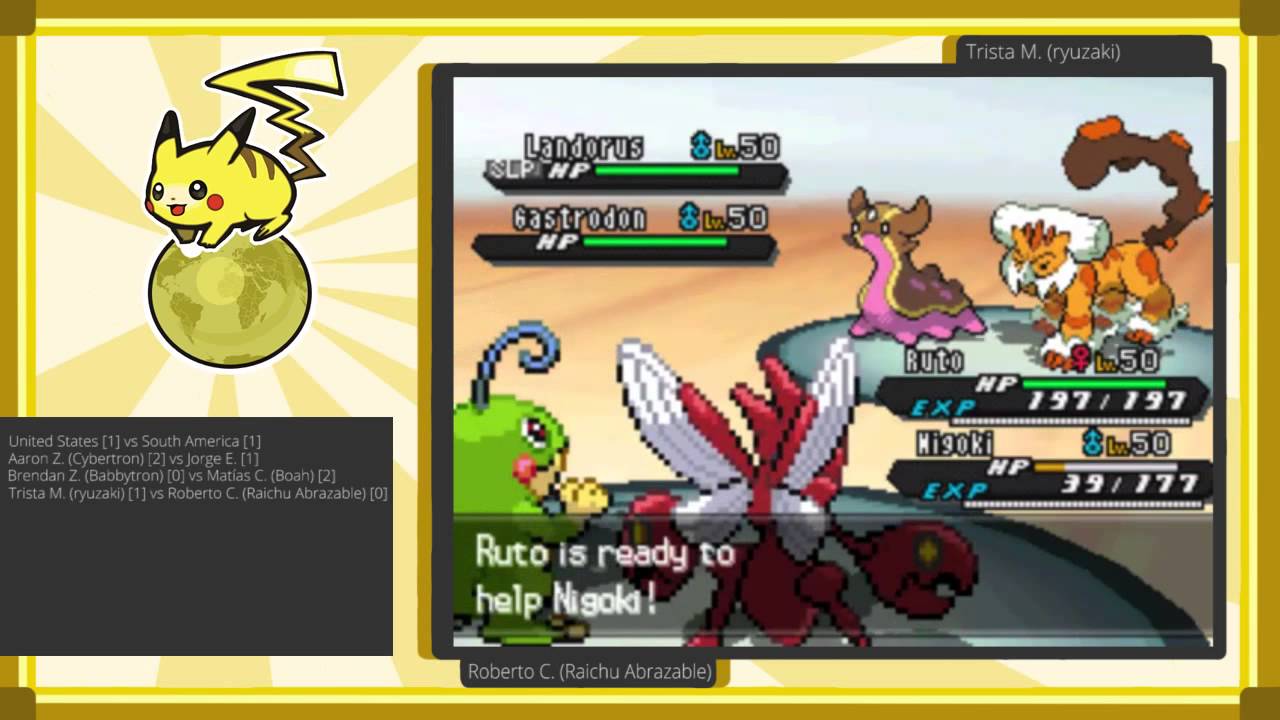 VGC '13 Int'l Friendly -USA vs South America: Roberto C. vs Trista M. (ryuzaki) Game 2