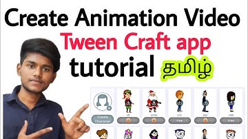 how to create animation movie in tamil / cartoon animation video / tween craft app tutorial in tamil